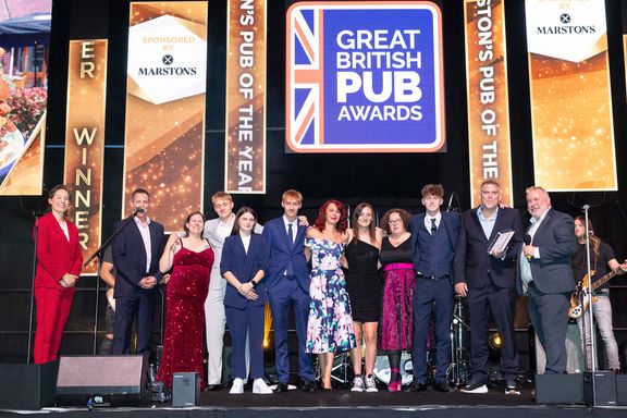 Award winners and presenters at the Great British Pub Awards 2026