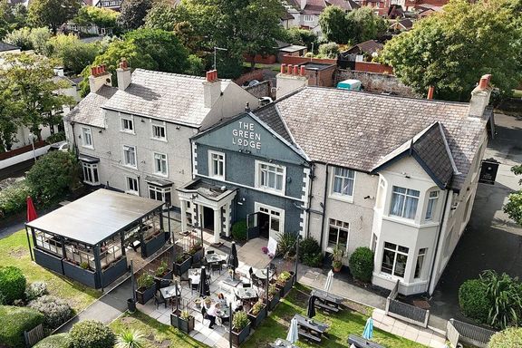 Aerial view of The Green Lodge Hotel