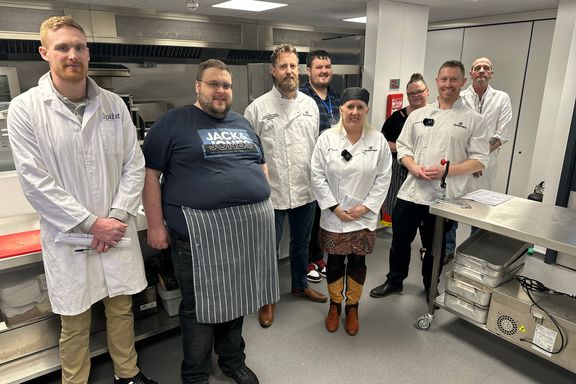Kitchen team group photo