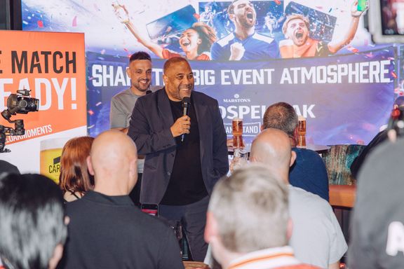 John Barnes speaking at The Gospel Oak