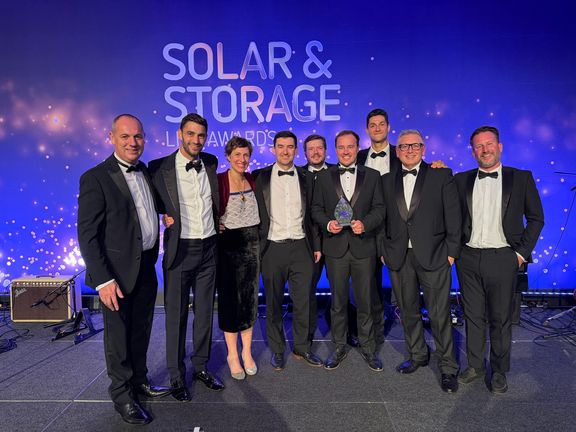 Award winners at the Solar and Storage Live Awards